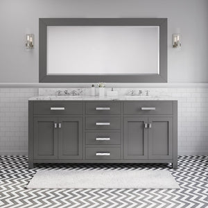 MADISON72GBF Bathroom/Vanities/Double Vanity Cabinets with Tops