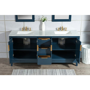 VEL072CWMB40 Bathroom/Vanities/Double Vanity Cabinets with Tops