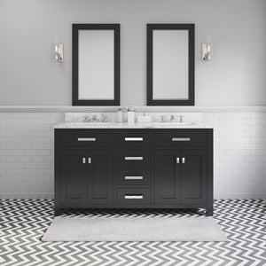 MADISON60E Bathroom/Vanities/Double Vanity Cabinets with Tops