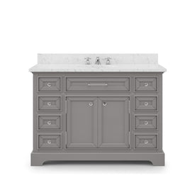 Derby 48" Single Bathroom Vanity in Cashmere Gray with Faucet