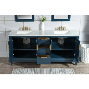 VEL072CWMB42 Bathroom/Vanities/Double Vanity Cabinets with Tops