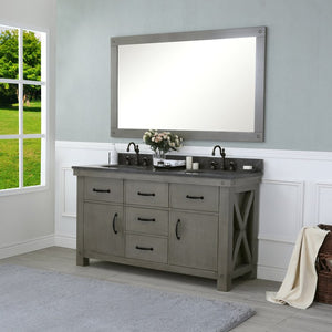 VAB060BLGG02 Bathroom/Vanities/Double Vanity Cabinets with Tops