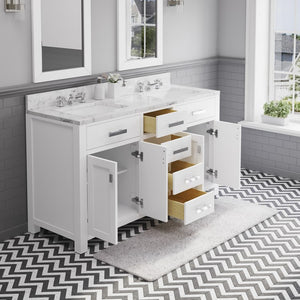 MADISON60WF Bathroom/Vanities/Double Vanity Cabinets with Tops