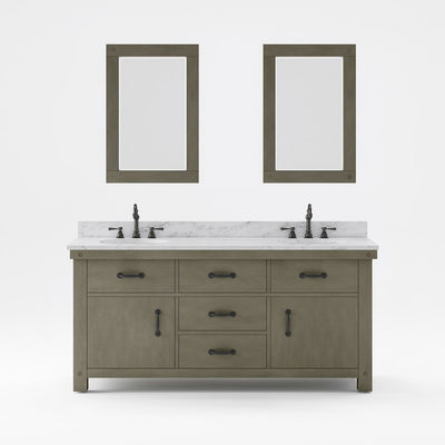 VAB072CWGG04 Bathroom/Vanities/Double Vanity Cabinets with Tops