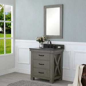 VAB030BLGG02 Bathroom/Vanities/Single Vanity Cabinets with Tops