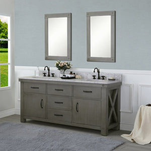 VAB072CWGG05 Bathroom/Vanities/Double Vanity Cabinets with Tops