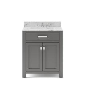 Madison 30" Single Bathroom Vanity in Cashmere Gray with Faucet