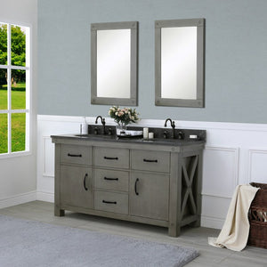 VAB060BLGG05 Bathroom/Vanities/Double Vanity Cabinets with Tops