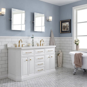 PA60D-0612PW Bathroom/Vanities/Single Vanity Cabinets with Tops