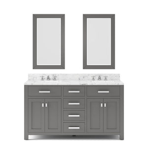 MADISON60GCF Bathroom/Vanities/Double Vanity Cabinets with Tops