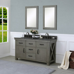VAB060BLGG07 Bathroom/Vanities/Double Vanity Cabinets with Tops