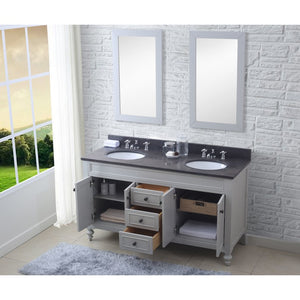 POTENZA60EGCF Bathroom/Vanities/Double Vanity Cabinets with Tops